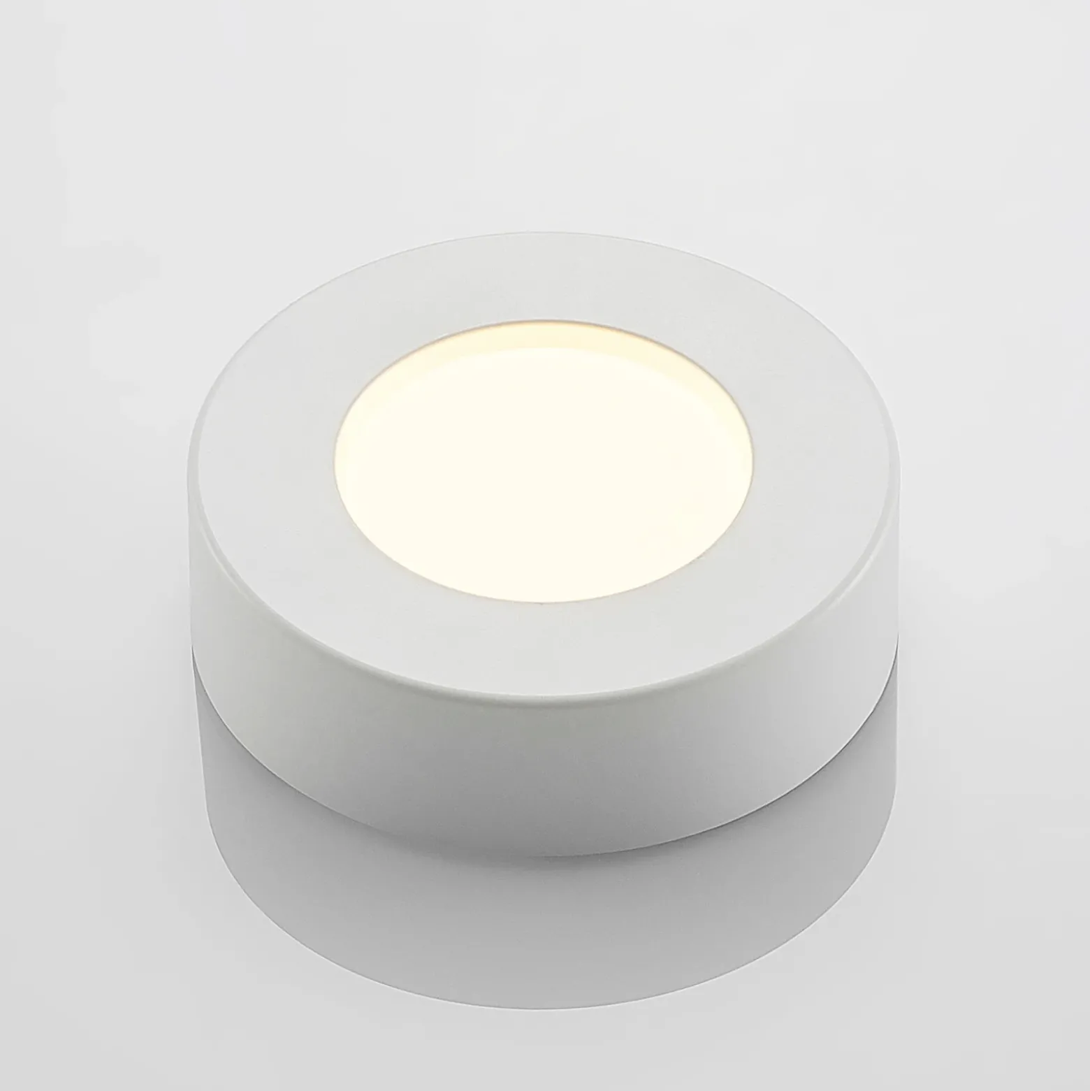 Plafón LED PRIOS Edwina, blanco, 12 cm, CCT, IP44