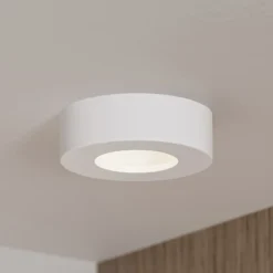 Plafón LED PRIOS Edwina, blanco, 12 cm, CCT, IP44