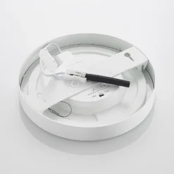 Plafón LED PRIOS Edwina, blanco, 25 cm, CCT, IP44