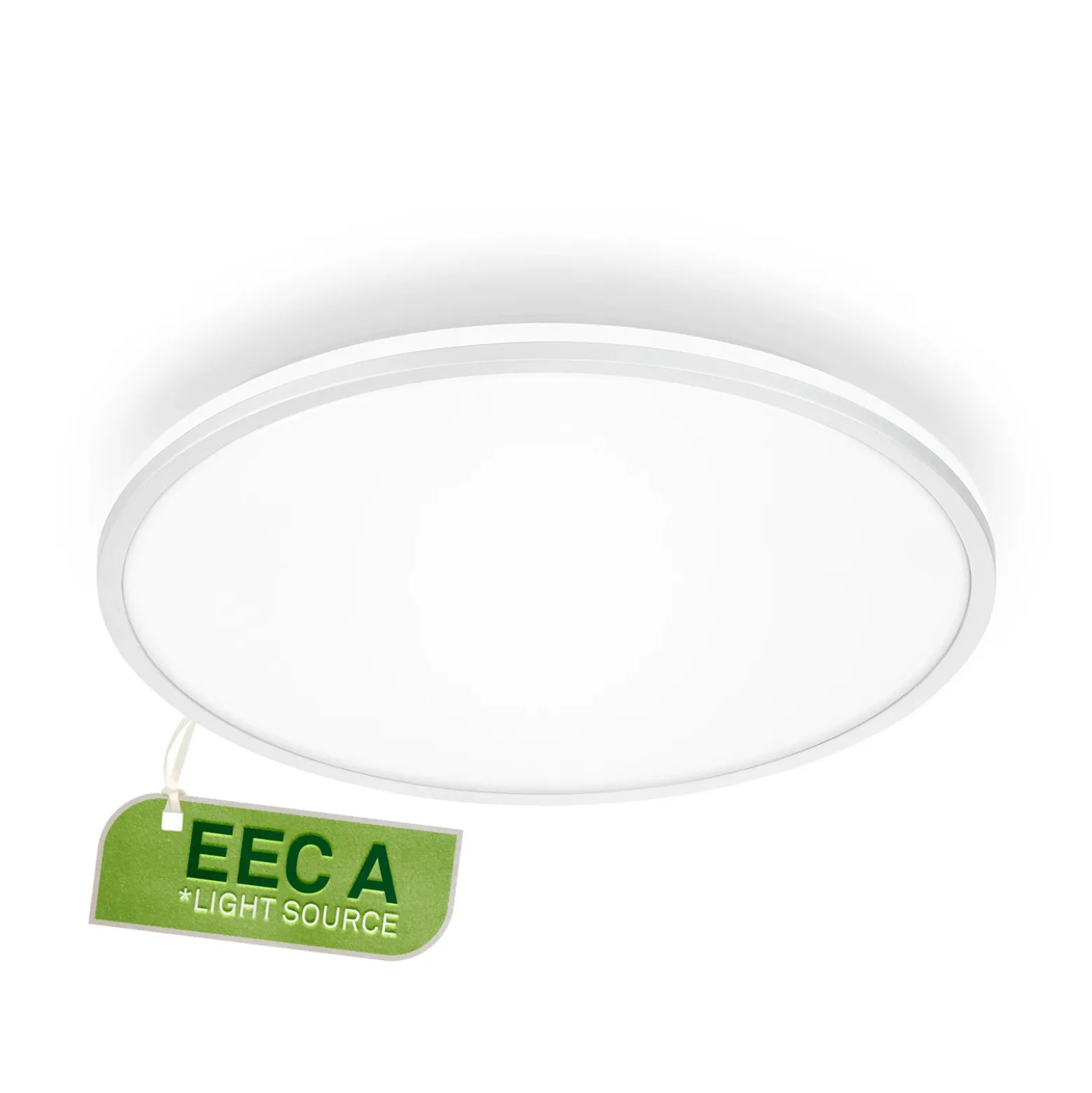 Plafón LED Pulap A, blanco, Ø 33 cm, plástico