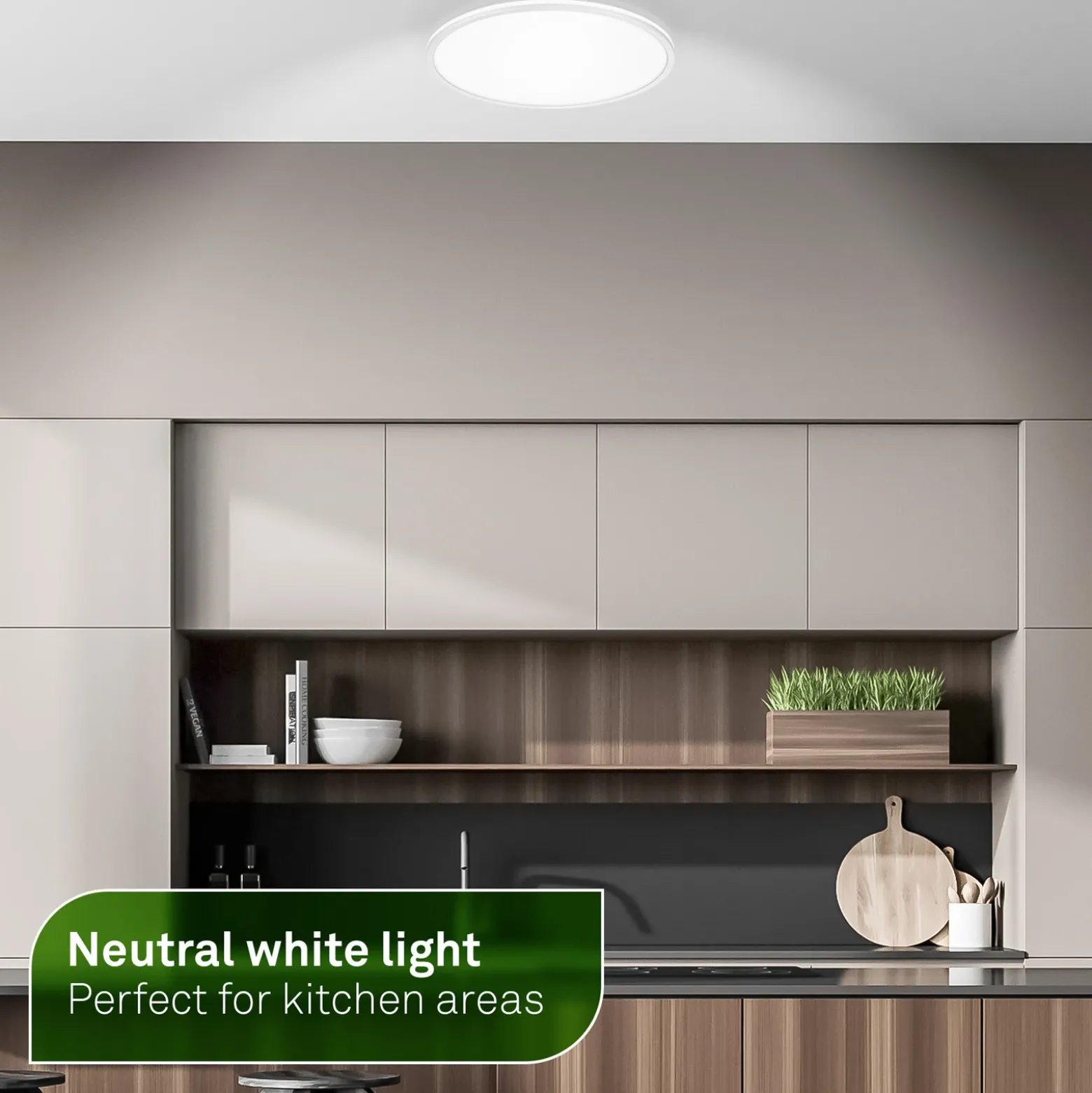 Plafón LED Pulap A, blanco, Ø 33 cm, plástico