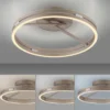Plafón LED PURE Loop color bronce, metal Ø 60 cm CCT
