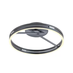 Plafón LED PURE Loop, gris místico, Ø 60 cm, CCT