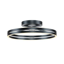 Plafón LED PURE Loop, gris místico, Ø 60 cm, CCT