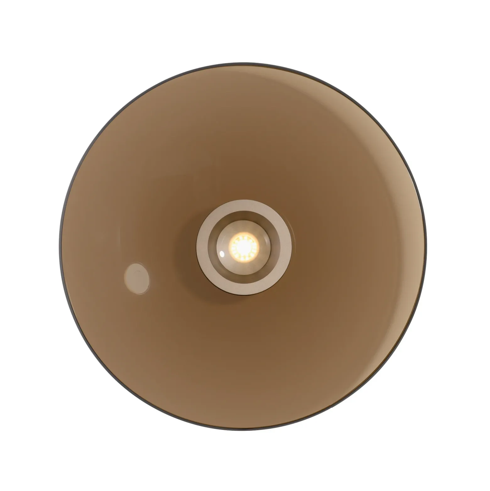 Plafón LED PURE Moon, bronce, Ø 50 cm, cristal/aluminio