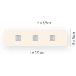 Plafón LED PURE Neo, 120 cm, aluminio, CCT, control remoto