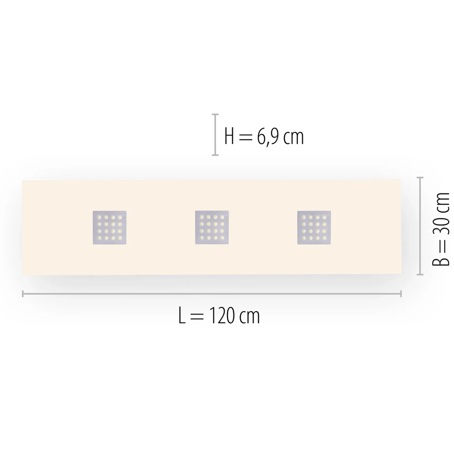 Plafón LED PURE Neo, 120 cm, aluminio, CCT, control remoto