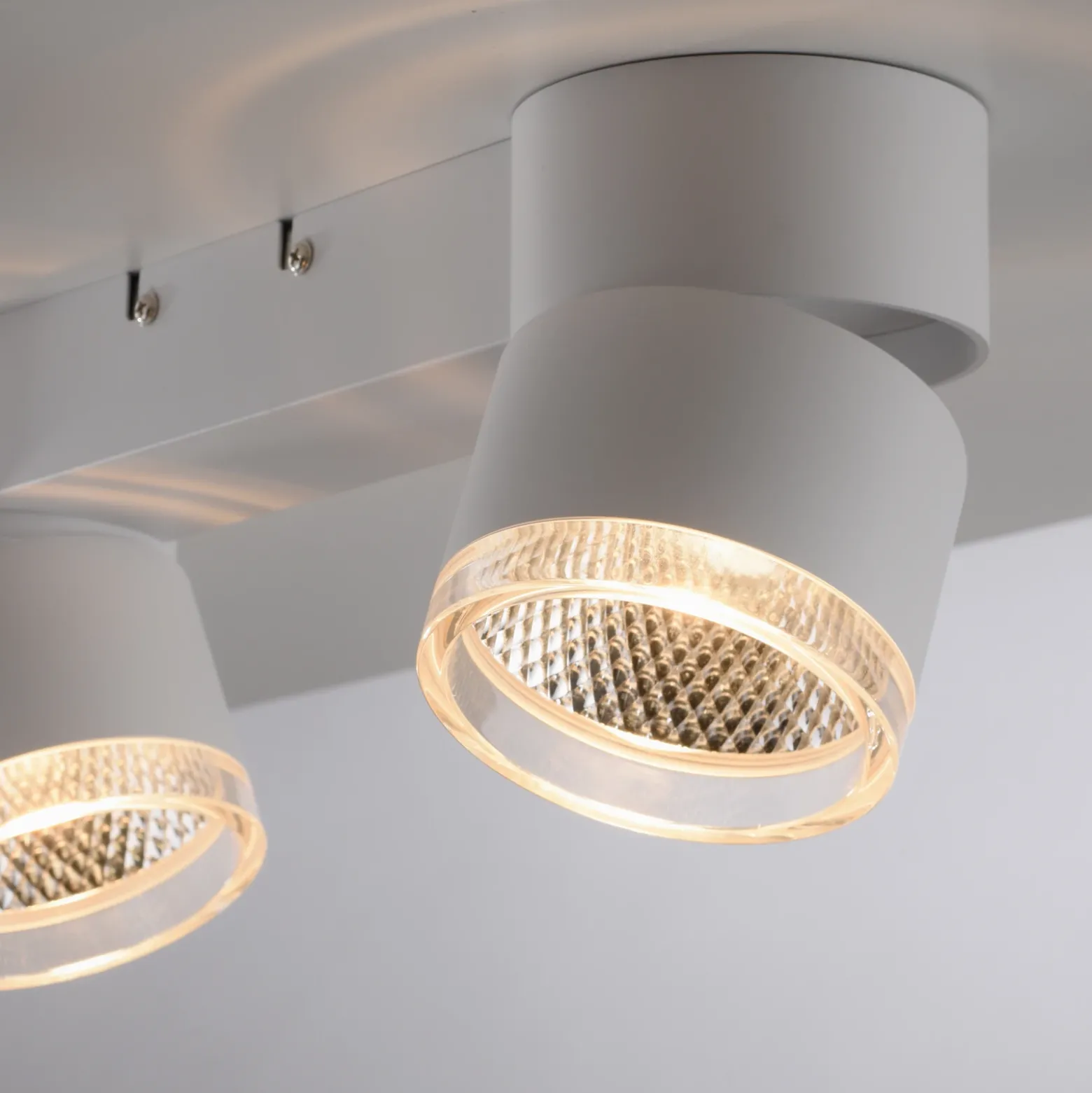 Plafón LED PURE Nola, con 2 luces, blanco