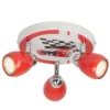 Plafón LED Racing, 3 luces