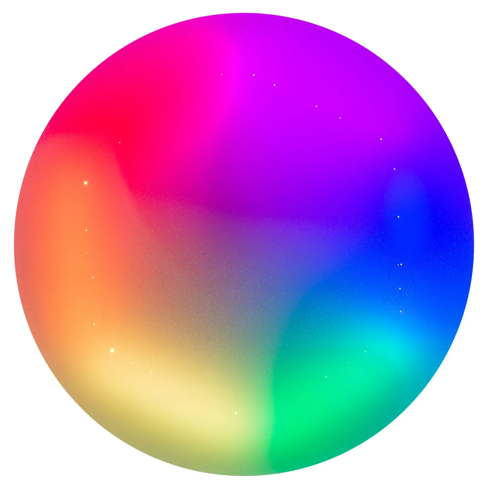 Plafón LED Rainbow, regulable, RGBW, luz nocturna