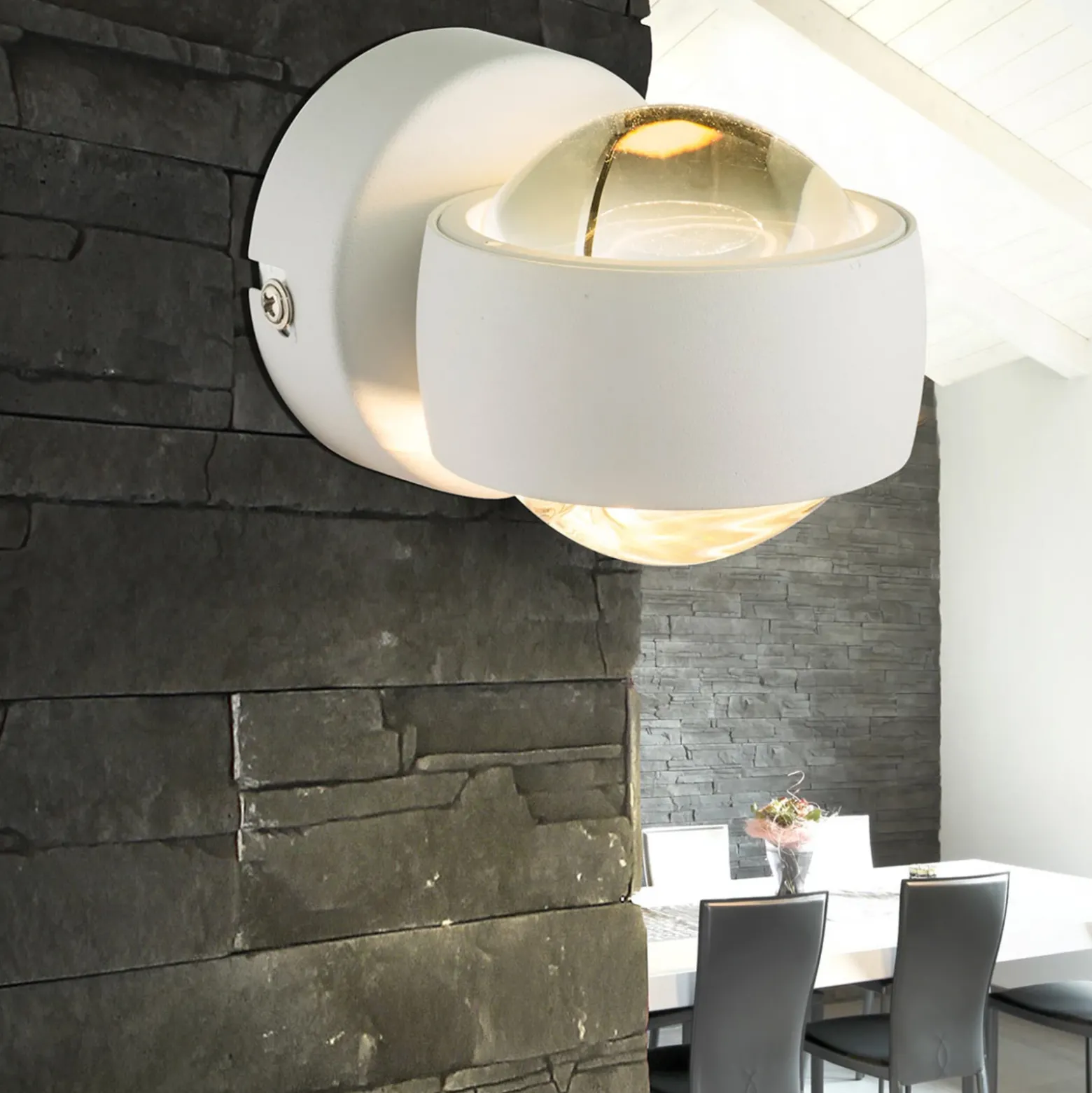 Plafón LED Randi en blanco