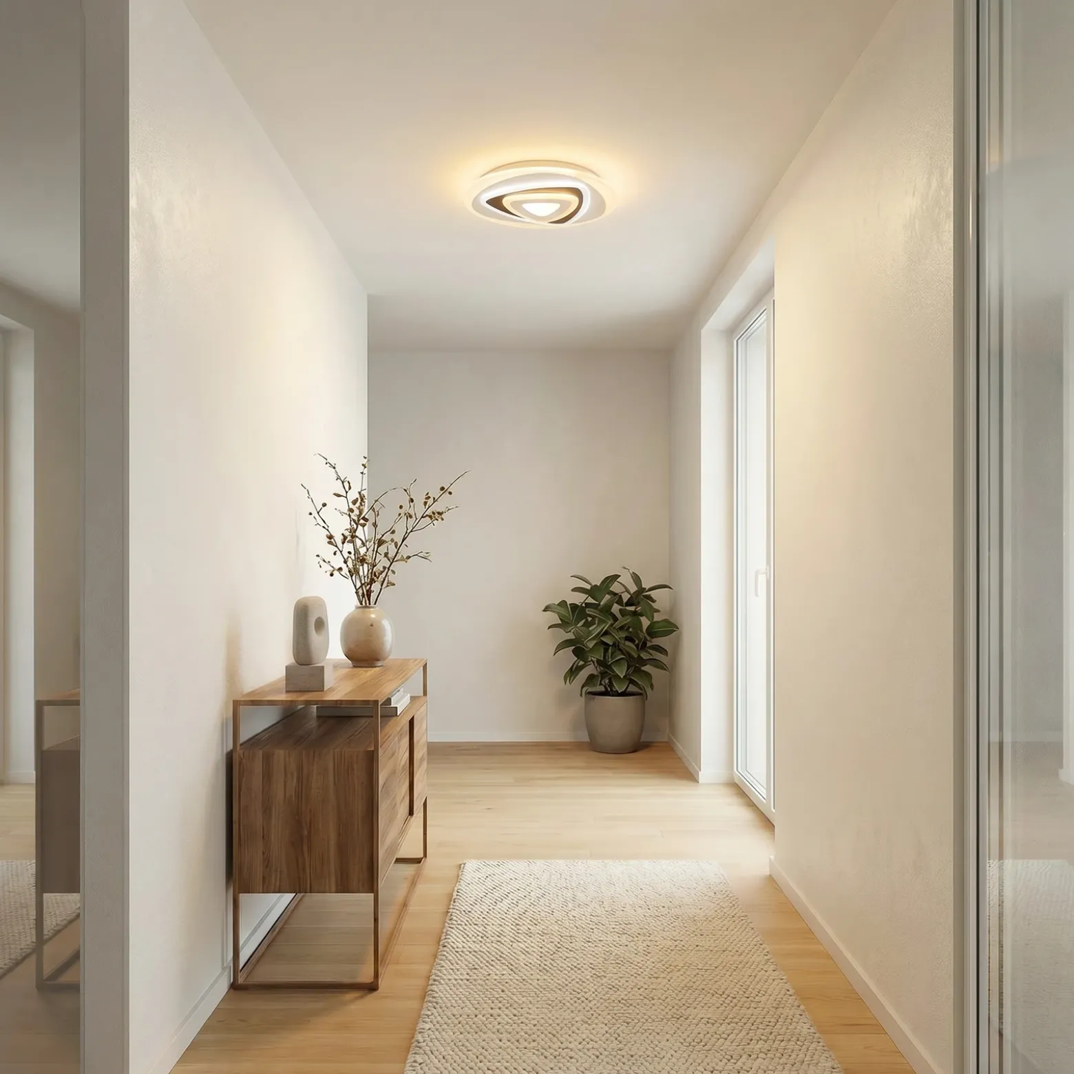 Plafón LED Rebeka de Lindby, Ø 50 cm, CCT, control remoto
