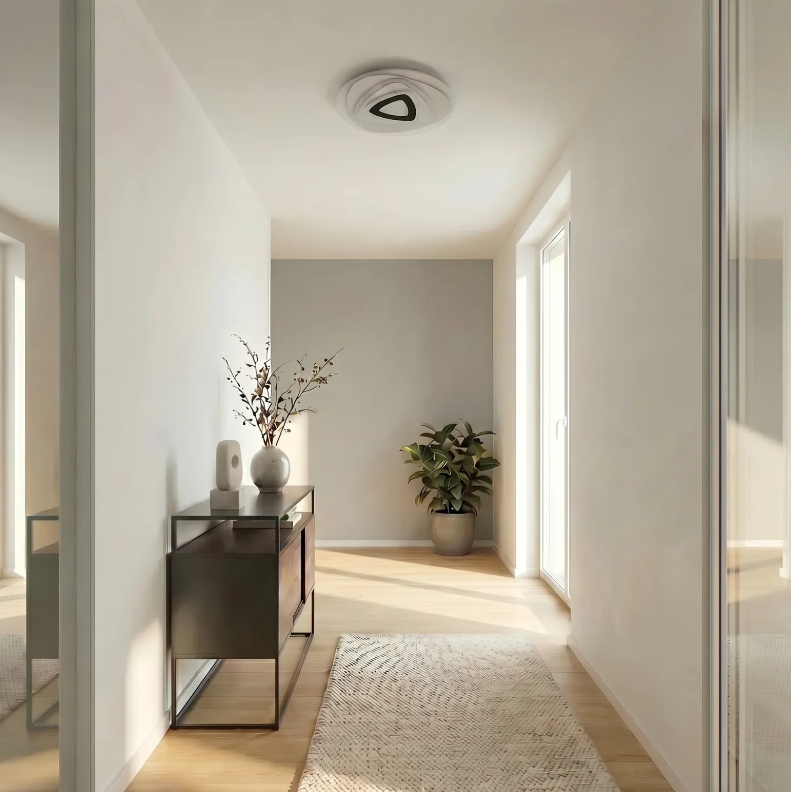 Plafón LED Rebeka de Lindby, Ø 70 cm, CCT, control remoto