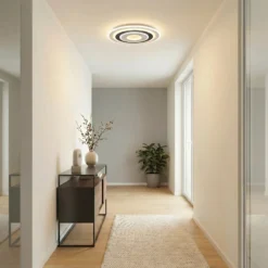 Plafón LED Rebeka de Lindby, redondo, Ø 70 cm, CCT, atenuable