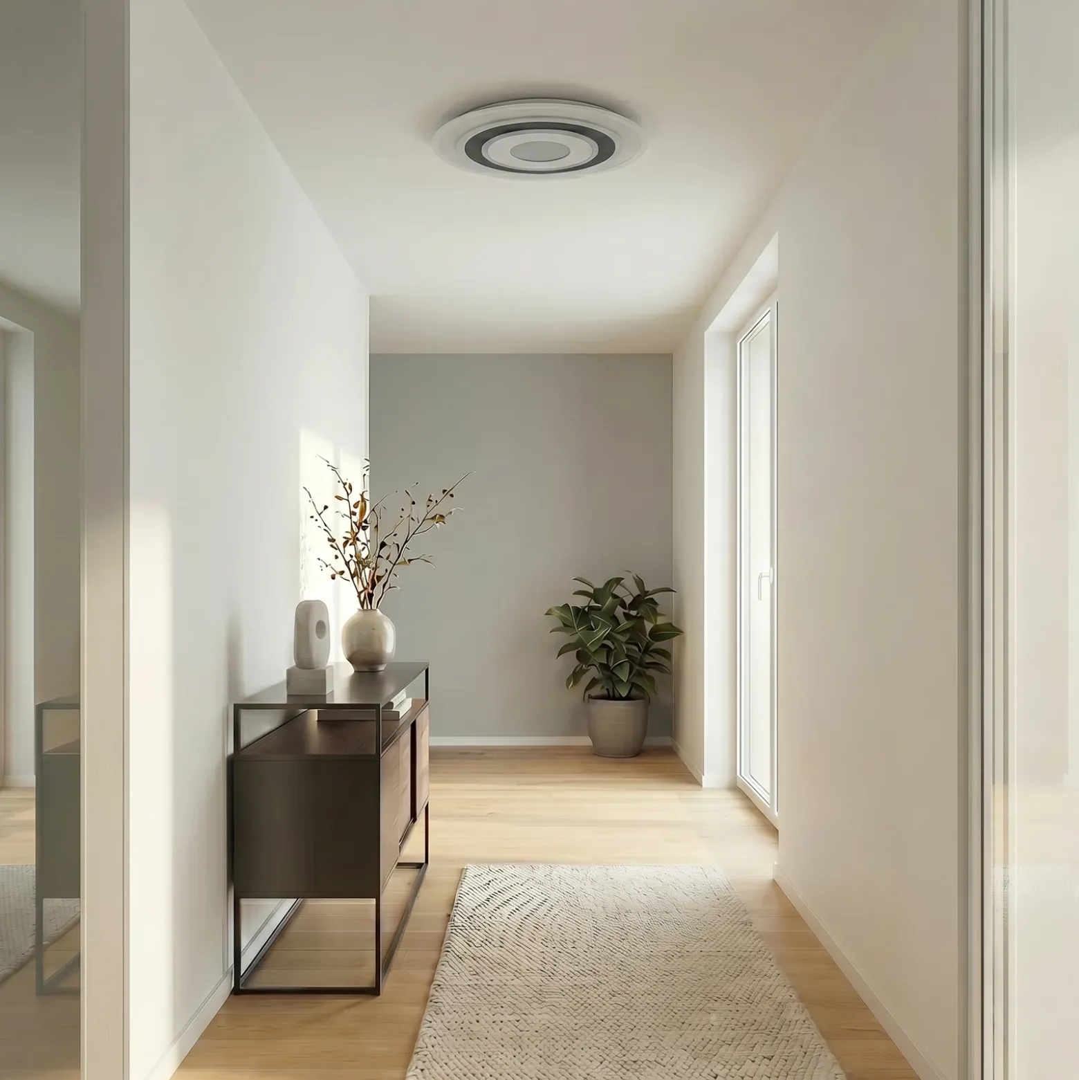 Plafón LED Rebeka de Lindby, redondo, Ø 70 cm, CCT, atenuable
