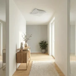Plafón LED Rebeka de Lindby, 47 x 47 cm, CCT, control remoto