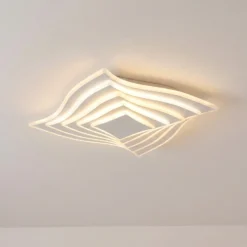 Plafón LED Rebeka de Lindby, 47 x 47 cm, CCT, control remoto