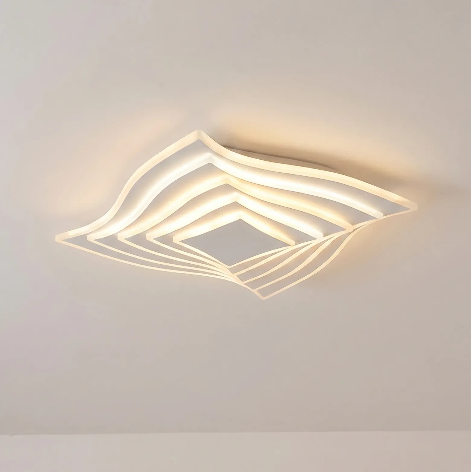 Plafón LED Rebeka de Lindby, 47 x 47 cm, CCT, control remoto