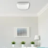 Plafón LED Reva 30 Square, blanco, plástico, acero