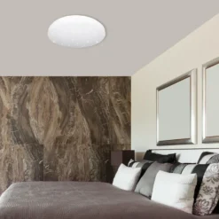 Plafón LED Reva Star, Ø 50 cm, blanco, plástico