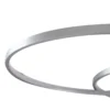 Plafón LED Riley de Lindby, color aluminio, metal, atenuable