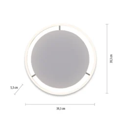 Plafón LED Ritus, Ø 39,3 cm, aluminio, atenuable
