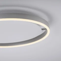 Plafón LED Ritus, Ø 39,3 cm, aluminio, atenuable