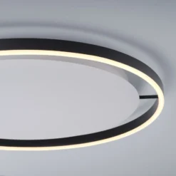 Plafón LED Ritus, Ø 58,5cm, antracita