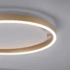 Plafón LED Ritus, Ø 39,3cm latón mate