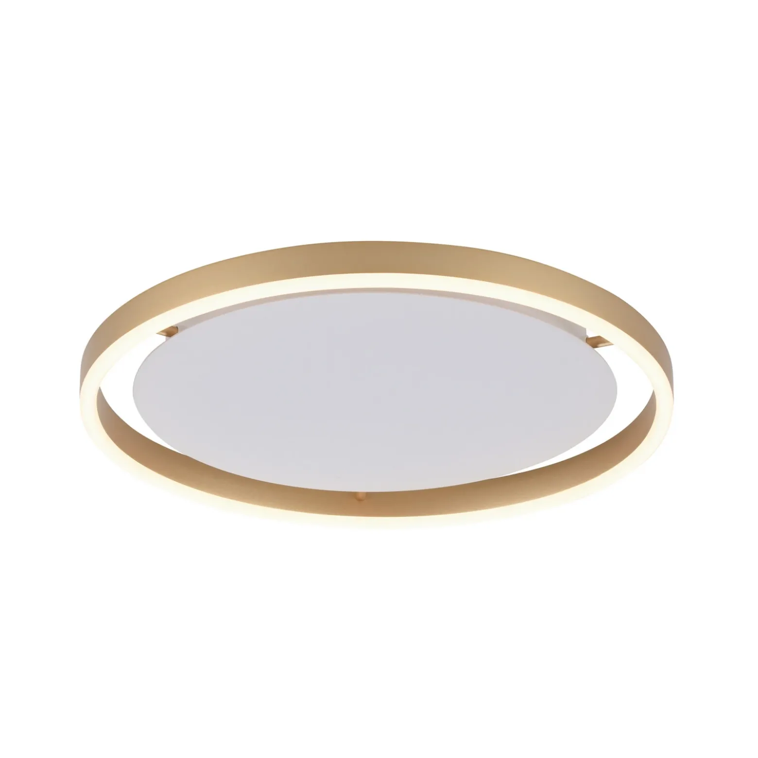 Plafón LED Ritus, Ø 39,3cm latón mate