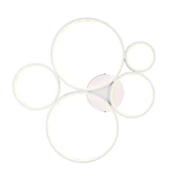 Plafón LED Rondo, blanco mate