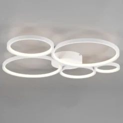 Plafón LED Rondo, blanco mate