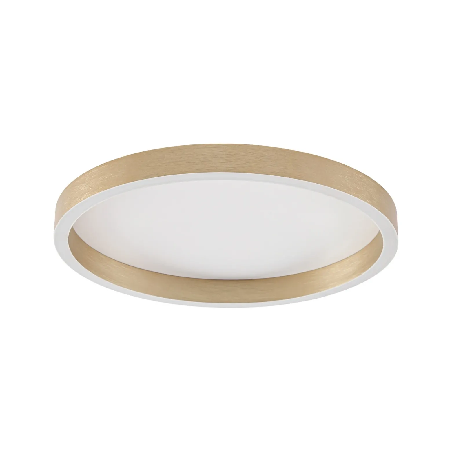 Plafón LED Rotundo de Lucande, Ø 40 cm, latón, atenuable