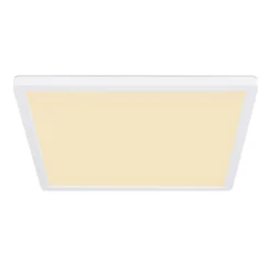 Plafón LED Sapana, angular, atenuable, blanco