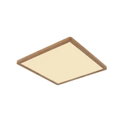 Plafón LED Sapana, longitud 29,5 cm, aspecto de madera