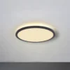 Plafón LED Sapana, negro, redondo, atenuable