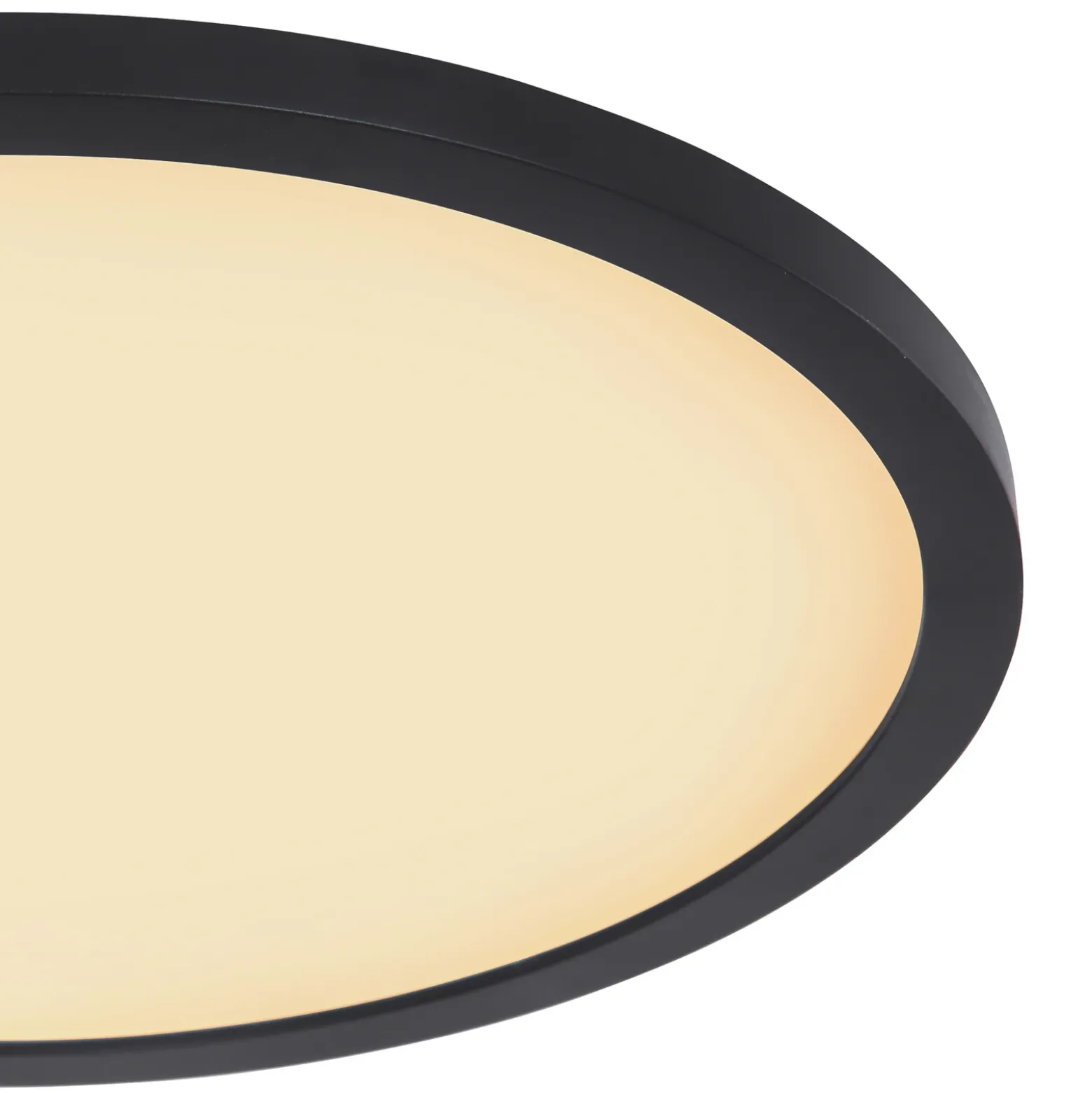 Plafón LED Sapana, negro, redondo, atenuable