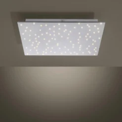 Plafón LED Sparkle CCT dim acero 45x45cm