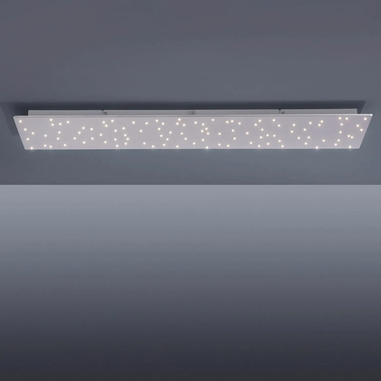 Plafón LED Sparkle CCT dim acero 100x45cm