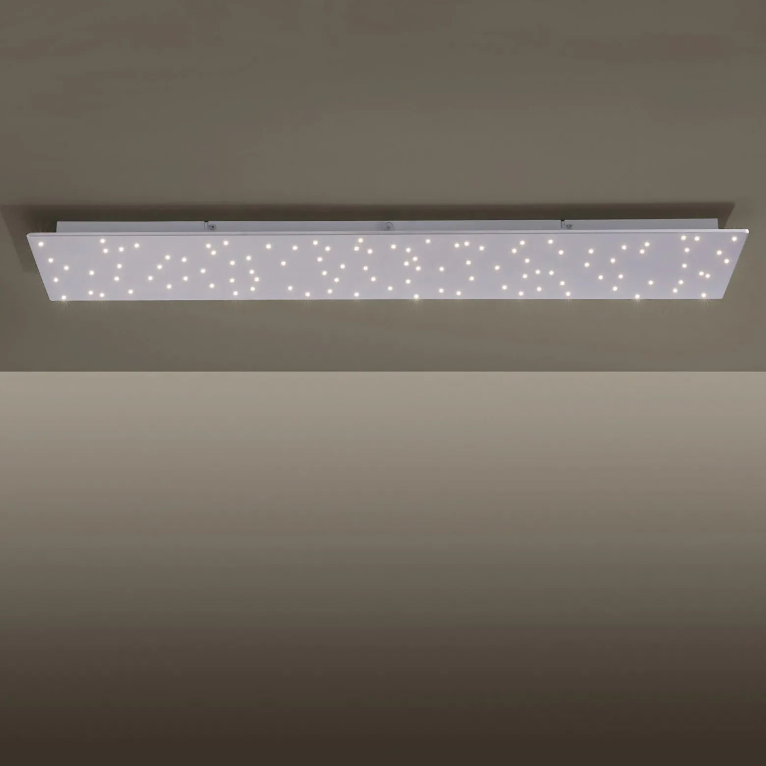 Plafón LED Sparkle CCT dim acero 100x45cm