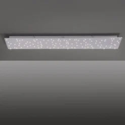 Plafón LED Sparkle CCT dim acero 100x45cm