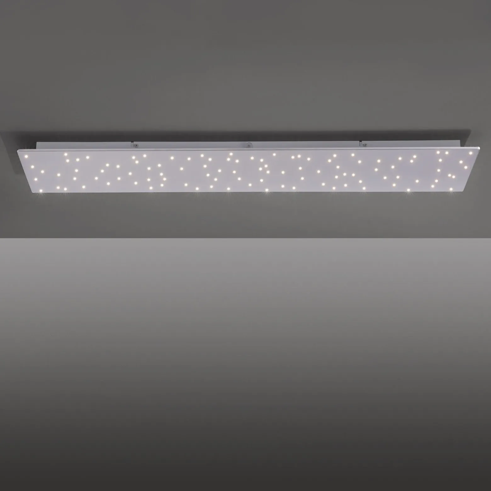 Plafón LED Sparkle CCT dim acero 100x45cm