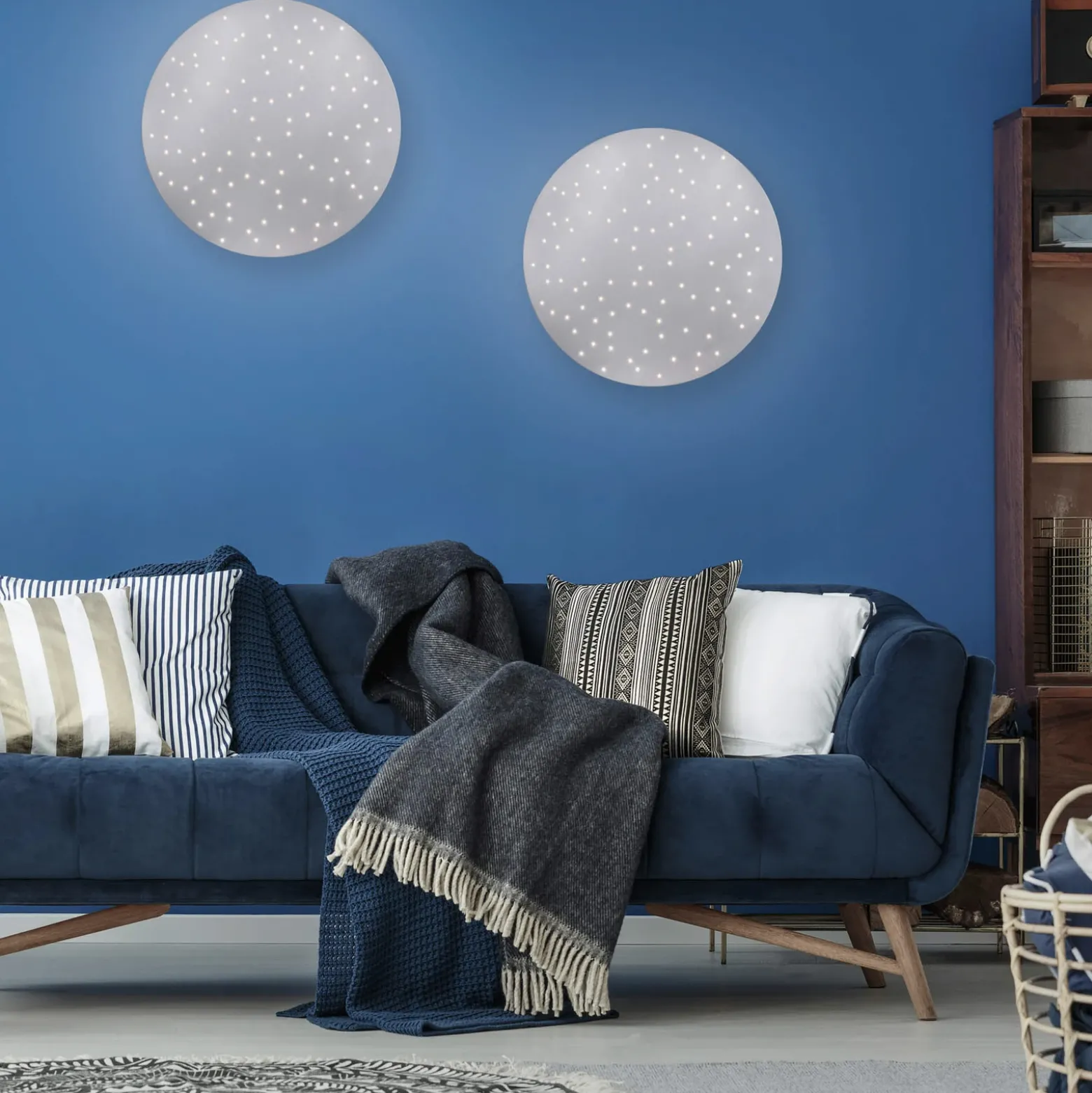 Plafón LED Sparkle CCT dim acero Ø 48cm