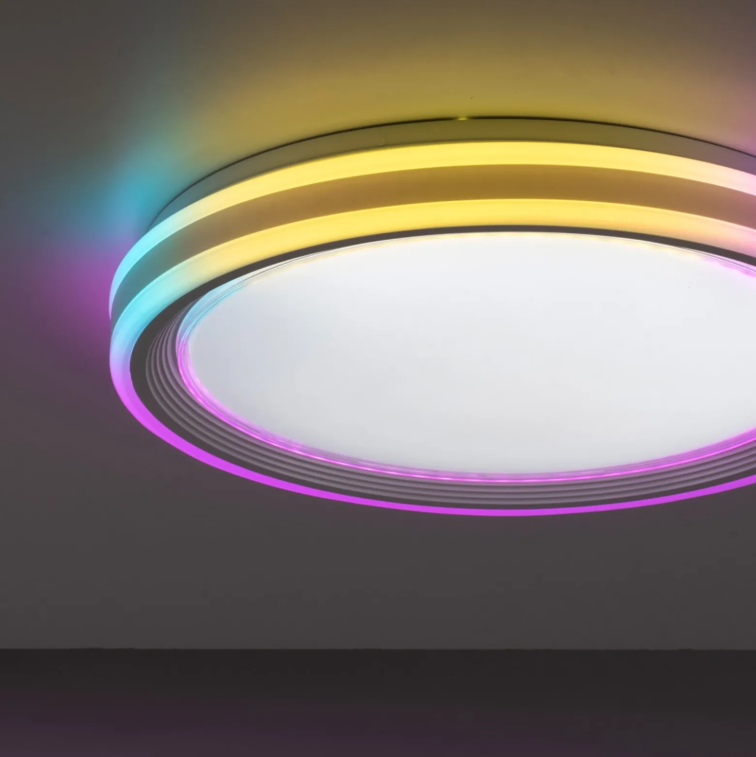 plafón LED Spheric, CCT, RGB, Ø 48 cm