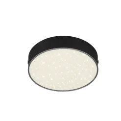 Plafón LED Star de Flame, Ø 15,7 cm, negro