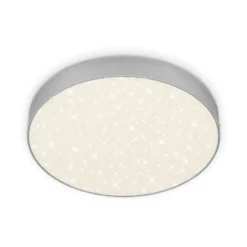 Plafón LED Star de Flame, Ø 28,7 cm, plata