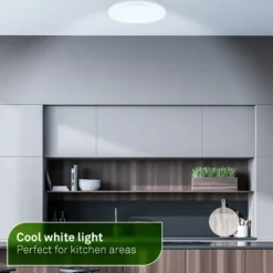 Plafón LED Tava A, CCT, Ø 29 cm, blanco, control remoto
