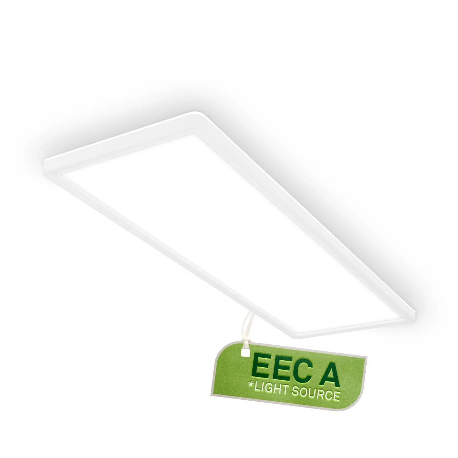 Plafón LED Tava A, 58 x 20 cm, plástico, blanco