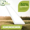 Plafón LED Tava A, 98x20 cm, plástico, blanco