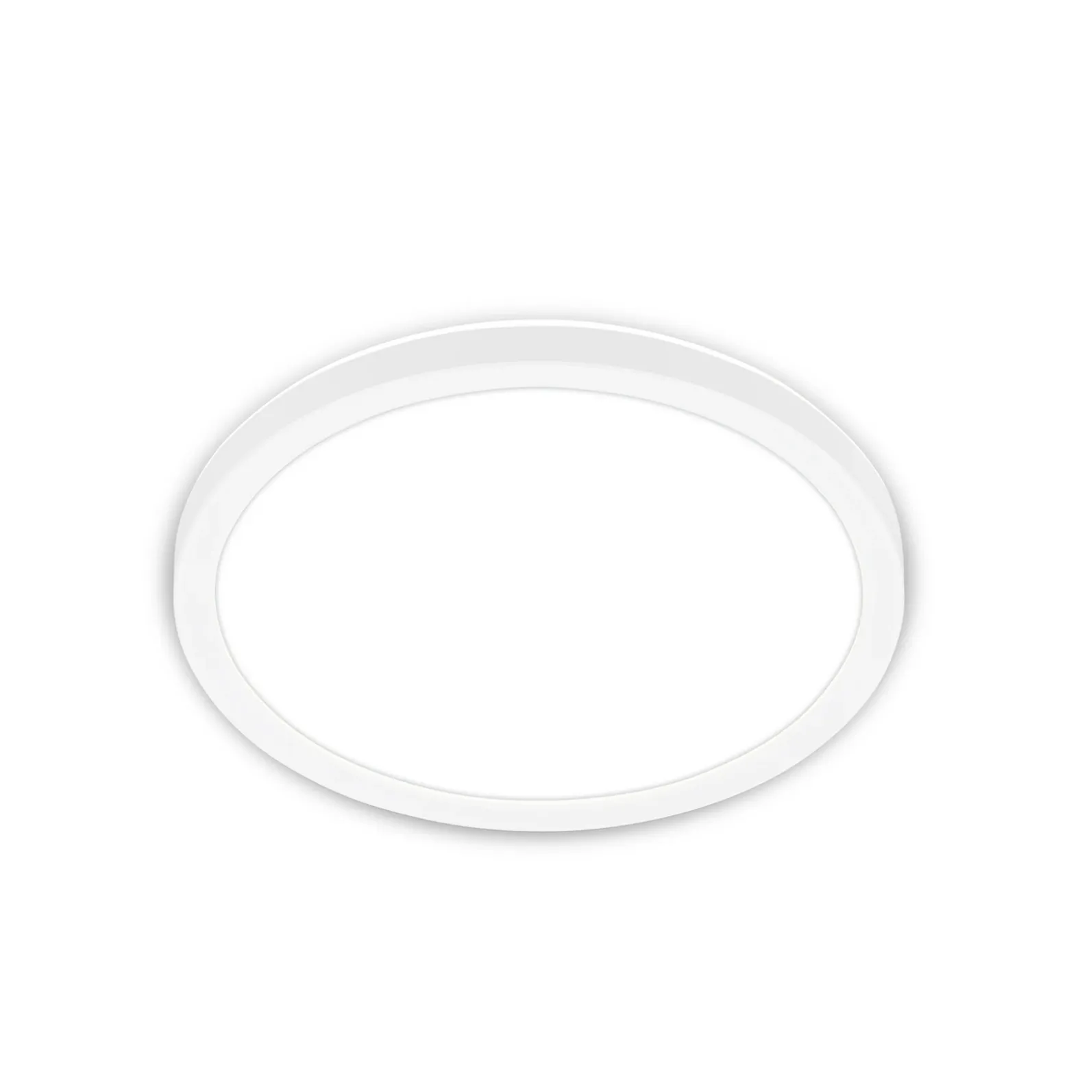 Plafón LED Tava, blanco, Ø 24 cm, plástico